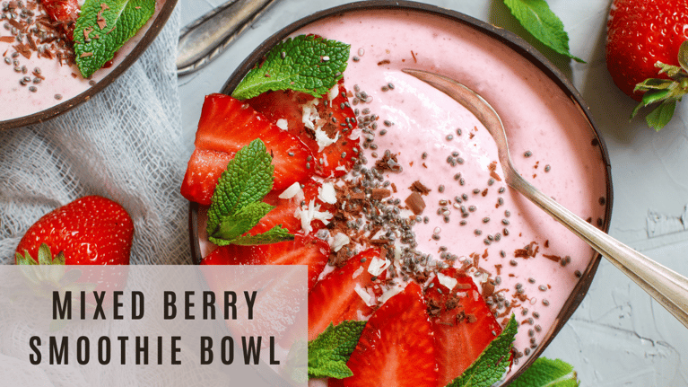 Recipe Of The Month: Mixed Berry Smoothie Bowl